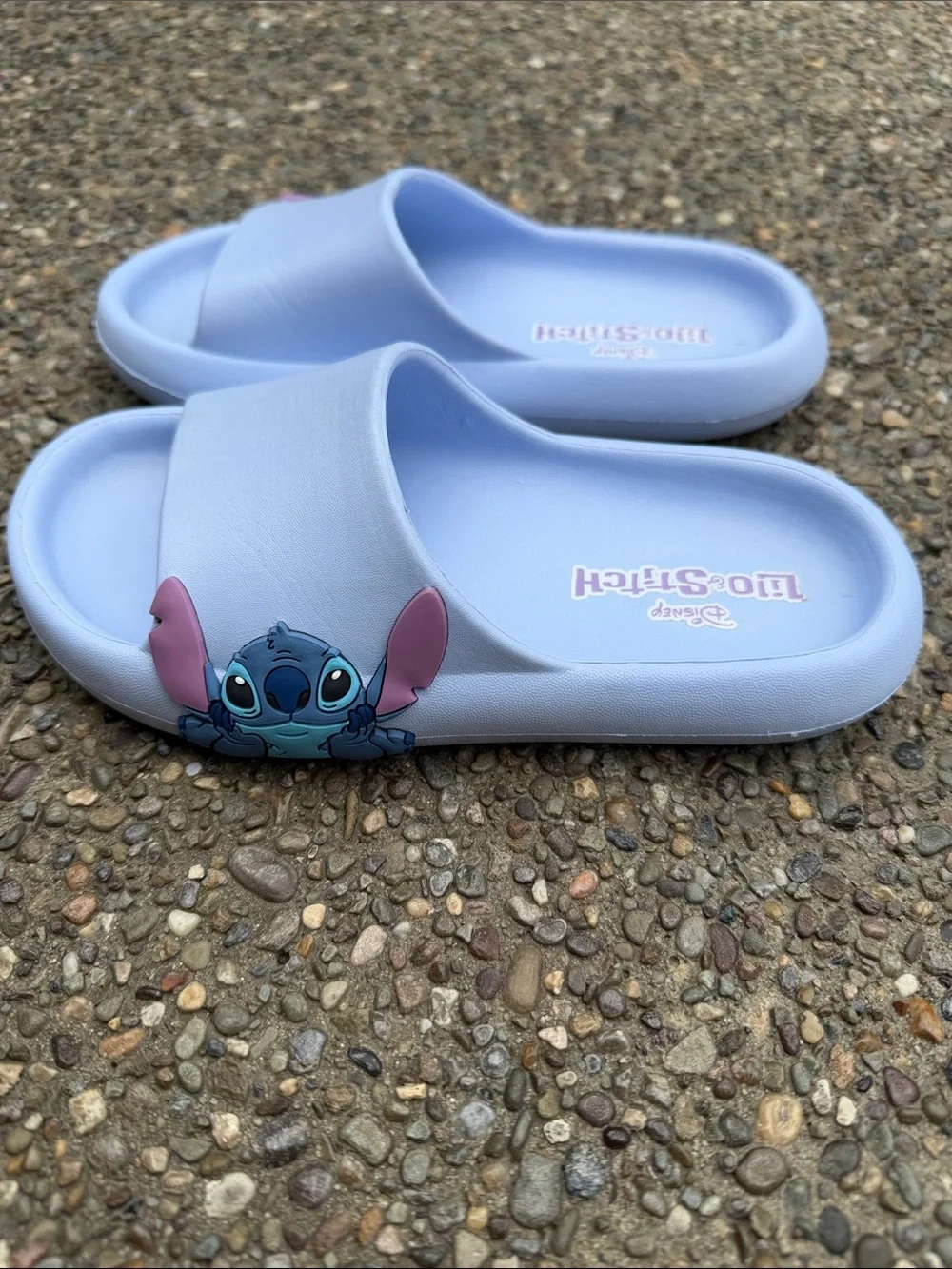 Kids' Light Blue Slide Sandals